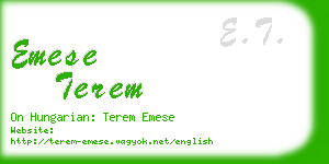 emese terem business card